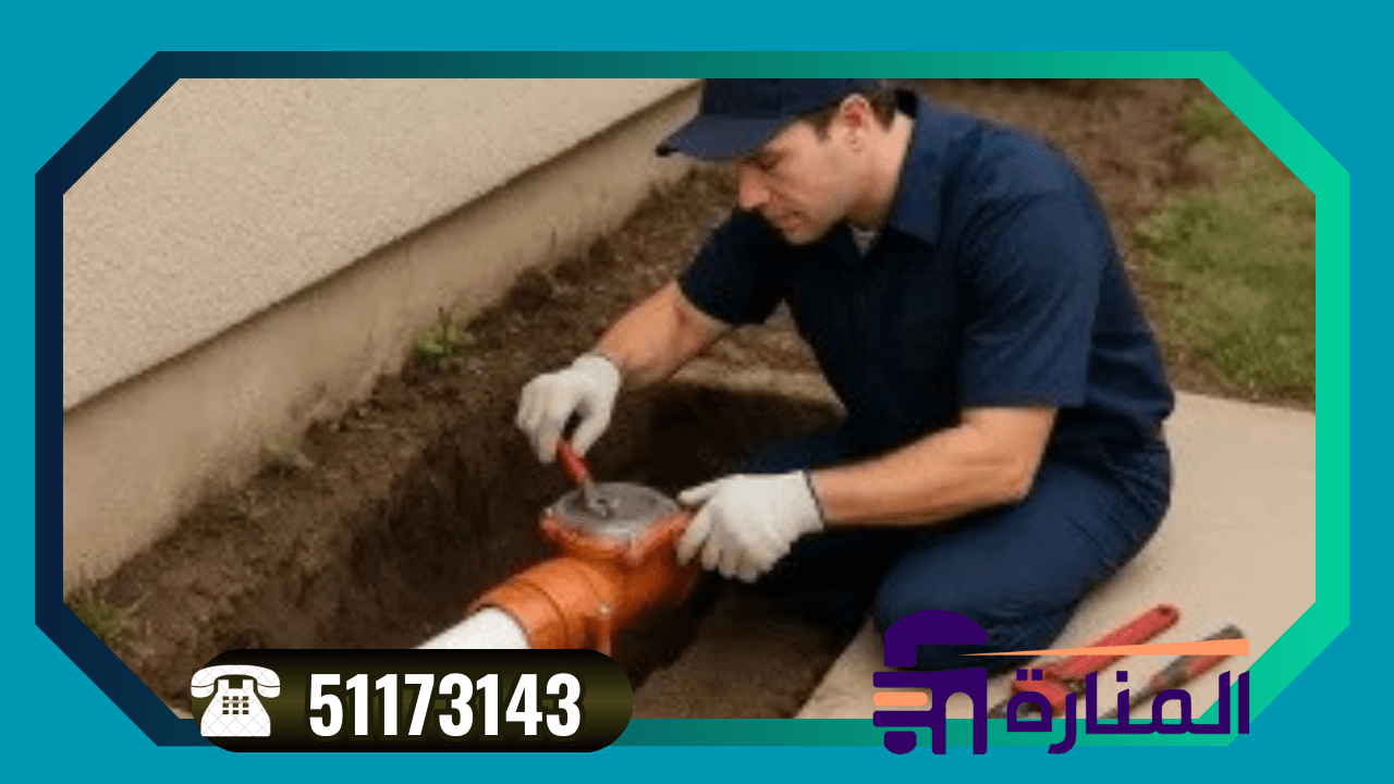 تركيب رداد مجاري لمنزل سكني في محافظة الأحمدي بالكويت